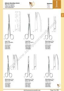 Surgical and Dental, Delicate dissecting, dissecting scissors