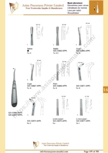 Root elevators, Seldin, Flohr, Cryer, lindo Levian