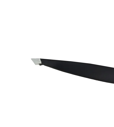Pointed Slant Tip Tweezers black by Asian Panorama Private Limited